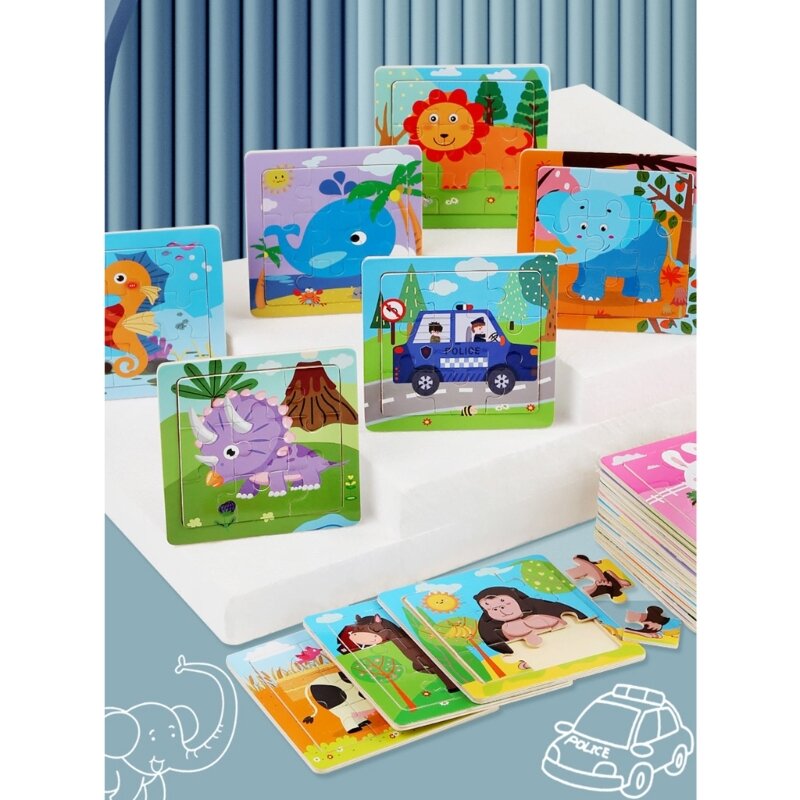 Puzzle jouet éducatif pour enfants 3 à 6 ans, développement du cerveau, exploration l'imagination, enfance préscolaire