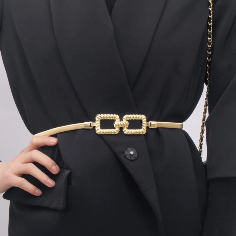 Cinturón elástico para la cintura, accesorios de ropa de moda, sello de cintura de alta calidad, correa de cintura de estilo coreano versátil