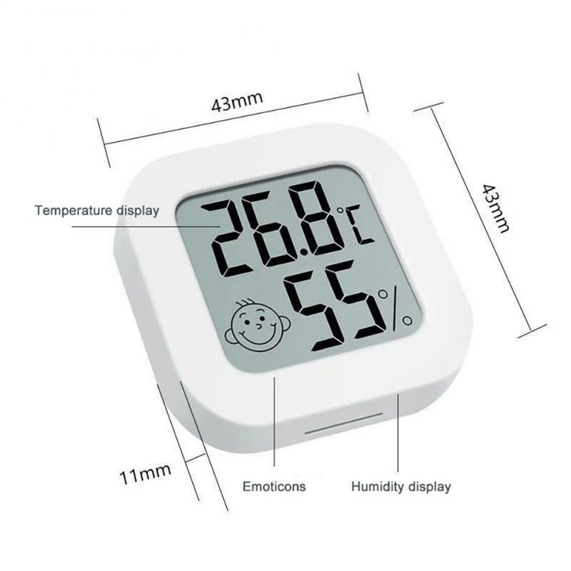 2 In1ดิจิตอลเครื่องวัดอุณหภูมิเครื่องวัดความชื้น Mini LCD อิเล็กทรอนิกส์ในร่มความชื้น Temperature Sensor Gauge Home Weather Station