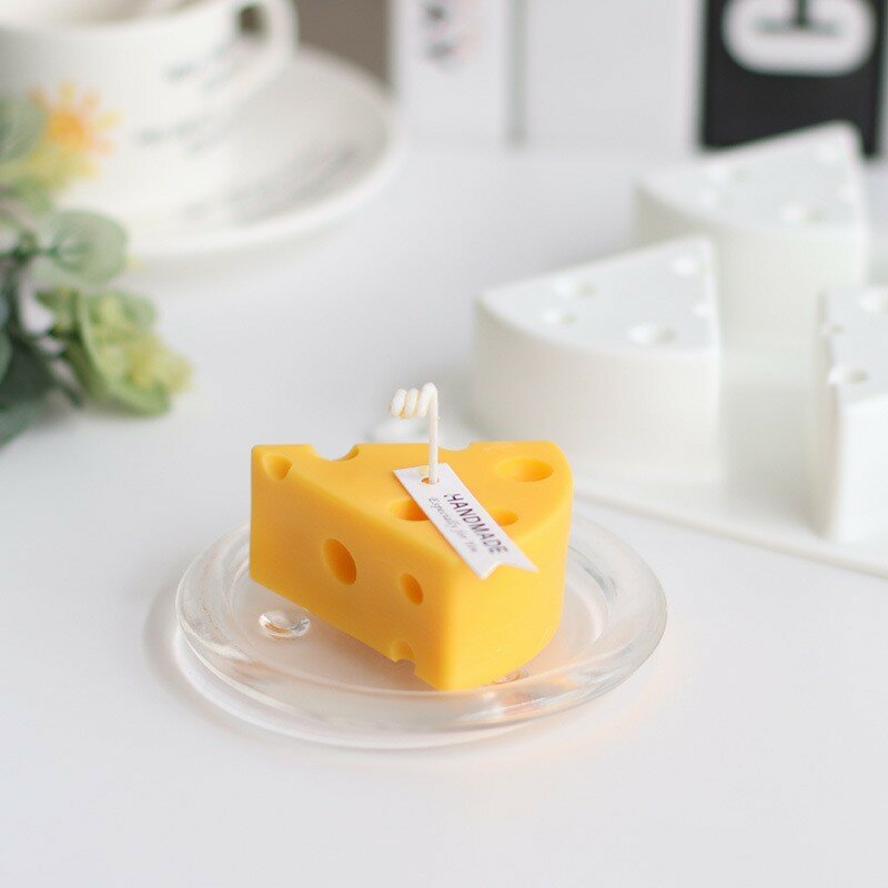 Креативная силиконовая форма в форме сыра, искусственная форма для свечи, форма для помадки, мусса, торта, поднос для выпечки