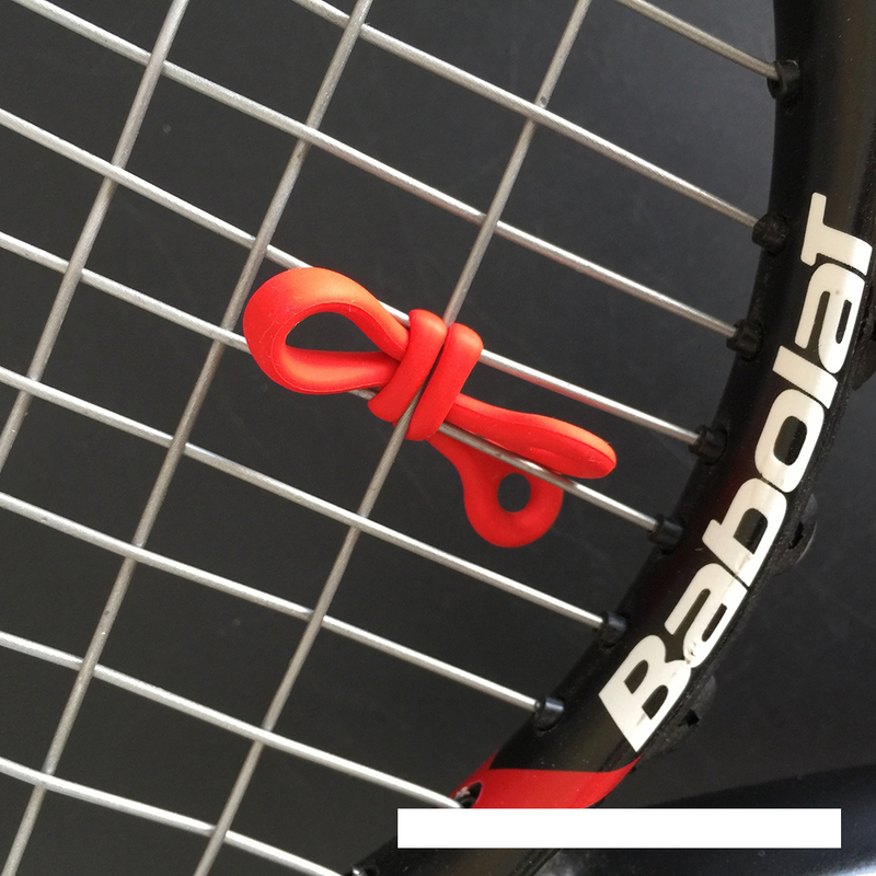 20 stücke Tennis schläger Vibrations dämpfer klassischer langer Tennis schläger Silikon knoten (zufällige Farbe)