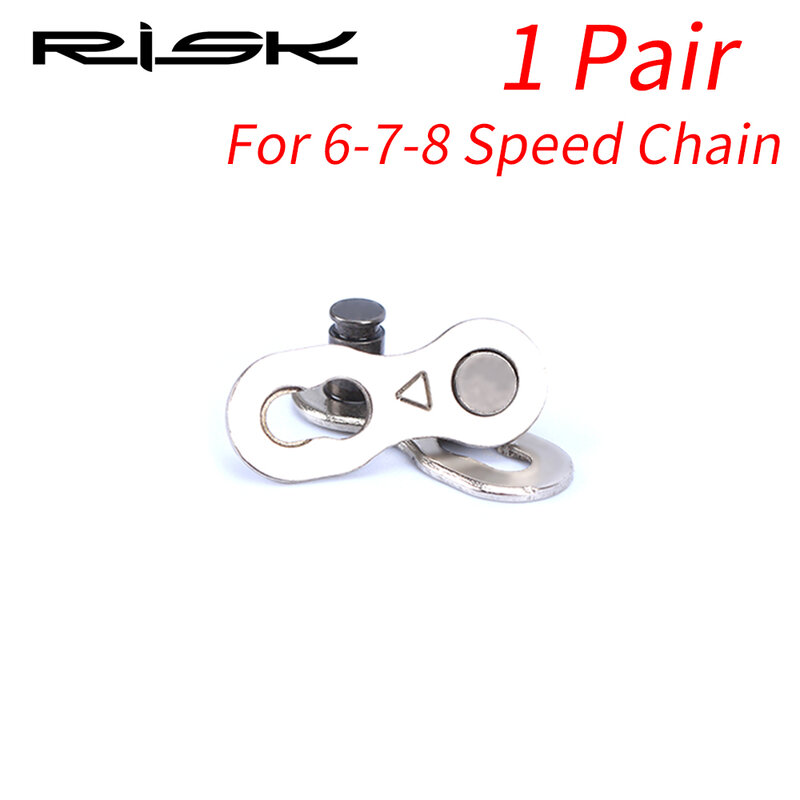 RISK จักรยาน Quick Link MTB Road Bike Chain หายไปหัวต่อคอมพิวเตอร์เชื่อมต่อ Master Link สำหรับ6 7 8 9 10 11 12S Speed