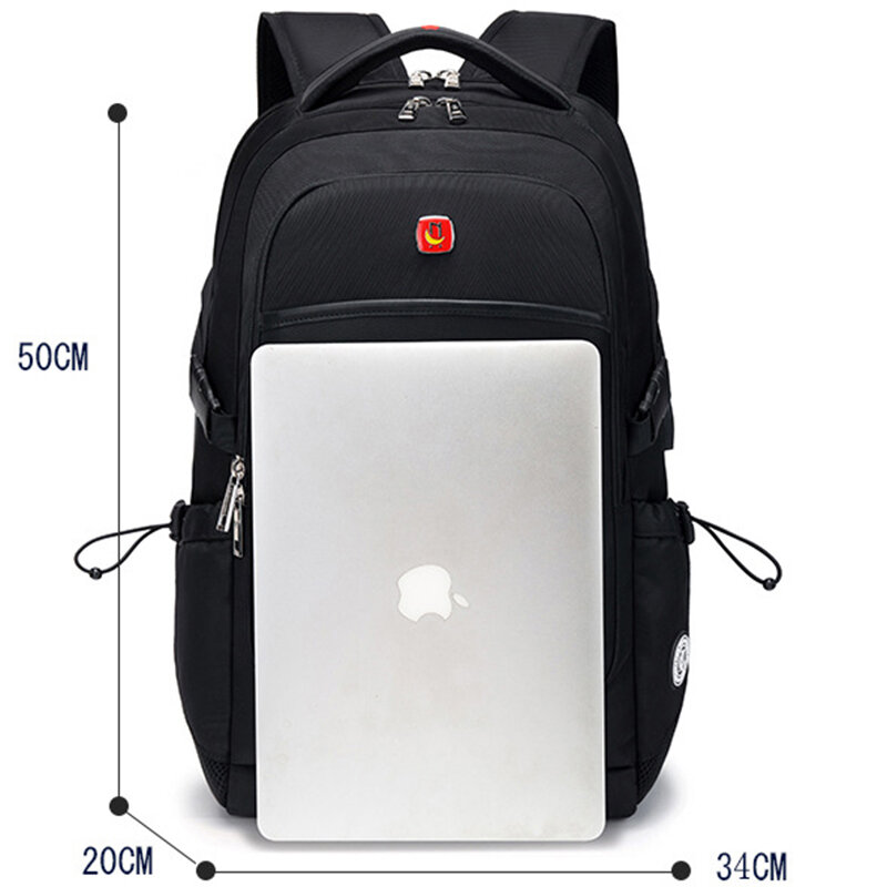 SUUTOOP-mochila impermeable para ordenador portátil de 15,6 pulgadas para hombre, morral escolar para viaje deportivo, con carga USB