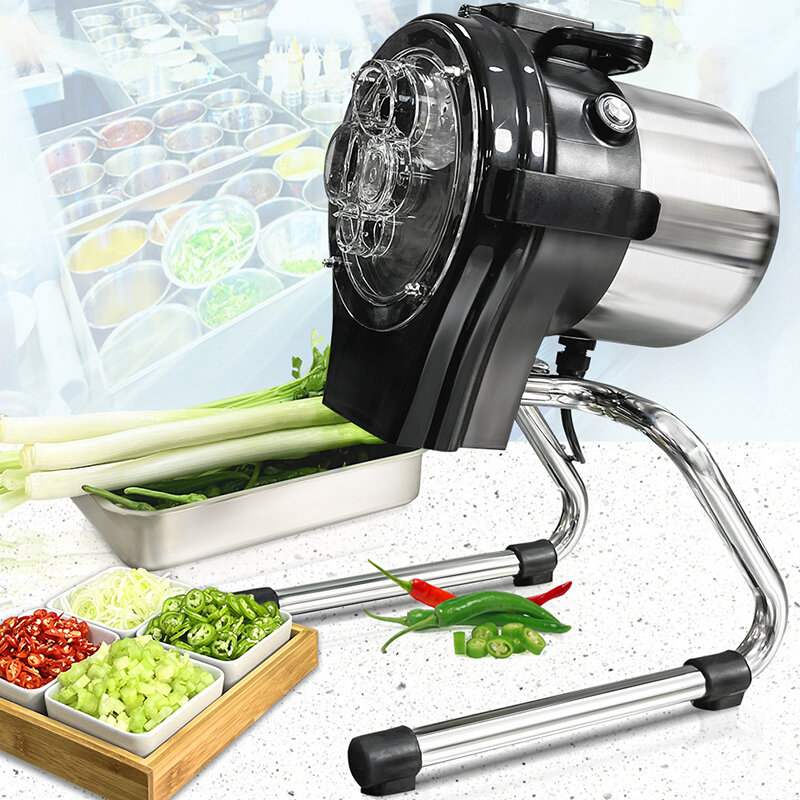 Mesin potong makanan Manual, pisau iris sayuran multifungsi dapat diatur aluminium buah Manual komersial rumah tangga