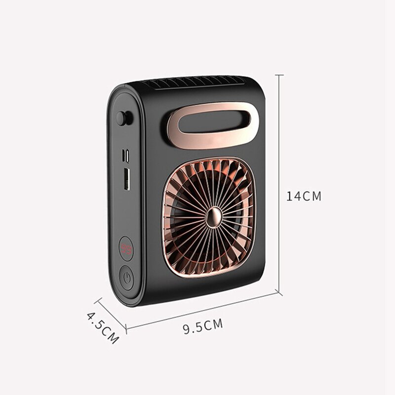 Beautyone – ventilateur de taille Portable 10000ma, climatisation USB suspendue au cou, Mini ventilateur d'extraction, climatisation pour Sports de plein Air