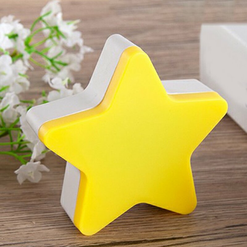 Cute Star Led Night Lamp Baby Children's Room Decoration Bed LED Toy Auto Sensor Bedside Lamp For Bedroom Room Decoration