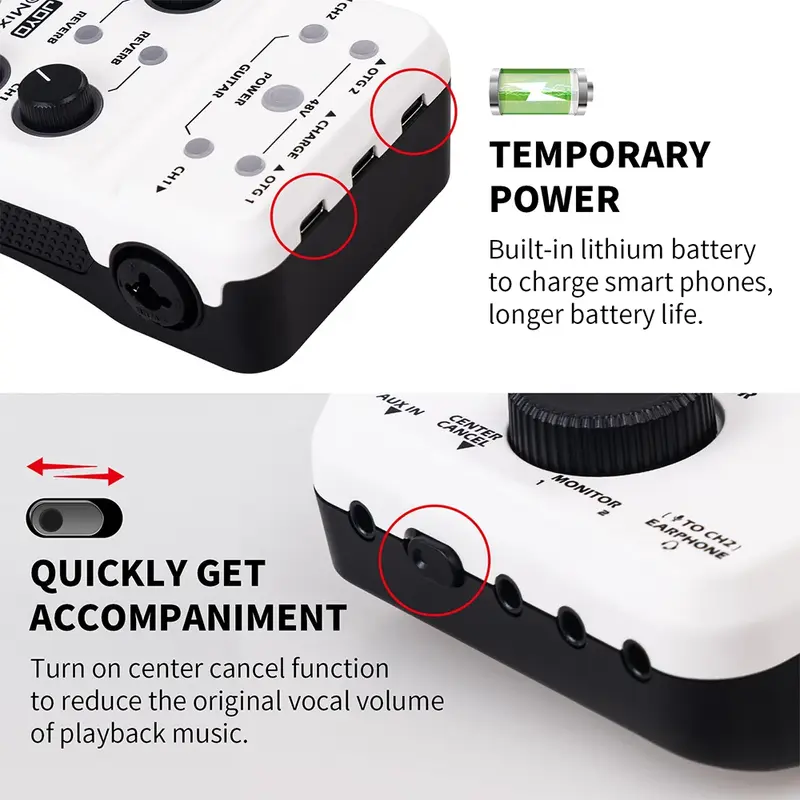 JOYO MOMIX Pro karta dźwiękowa USB mikser Audio do mikrofonu gitarowego nagrywanie klawiatury przekaz na żywo mikser do synchronizacji Audio-wideo