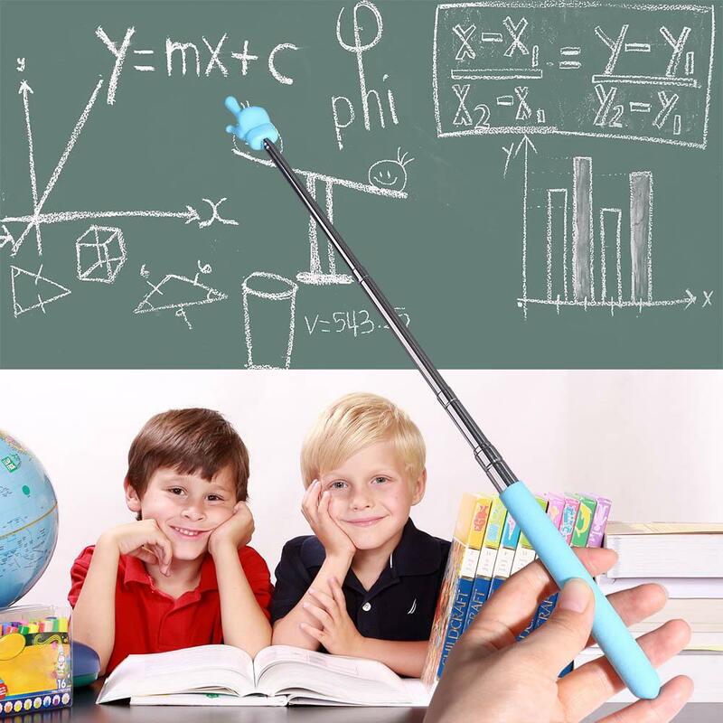Perlengkapan tongkat guru, papan putih panduan membaca jari, Pointer Khusus Guru, alat mengajar prasekolah, tongkat mengajar