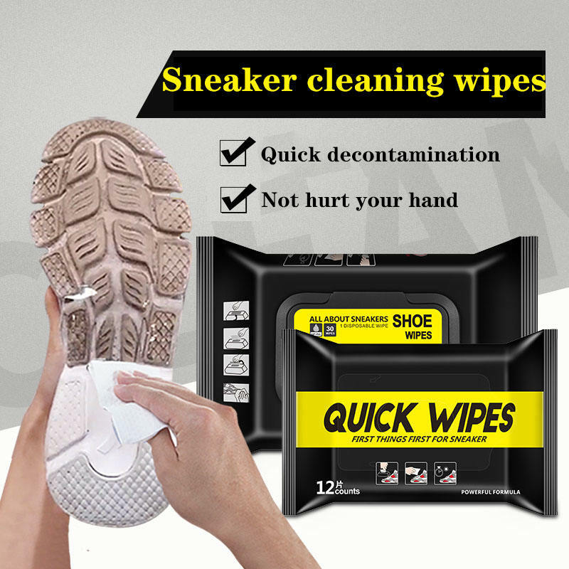 Pequeno sapato branco descartável toalhetes, Limpeza rápida, Ferramentas de limpeza do artefato, Sapatos de cuidado, Útil esfregando rápido