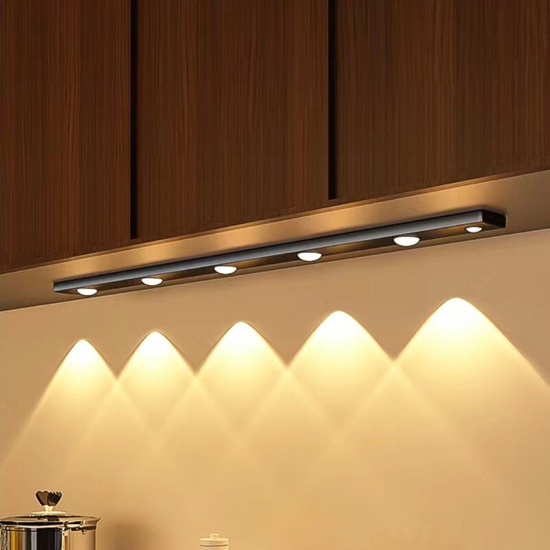 LED تحت خزانة أضواء استشعار الحركة Led ضوء الليل USB خزانة ضوء للمطبخ خزانة غرفة نوم خزانة إضاءة داخلية