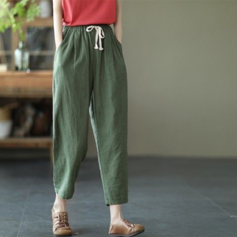 Calças femininas de cintura alta harem calças retas novas em xia xinxin carga larga solta mulher pant define roupas estilo coreano