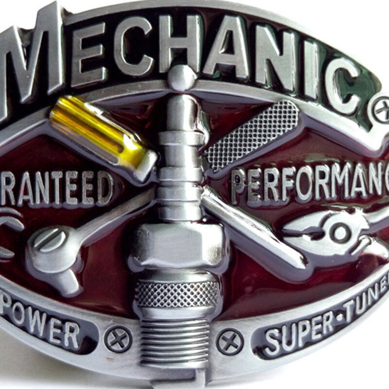 Zinc Alloy Belt Buckle for Man, Mecânico Trabalhador Hardware Tools, Hi Power, Super Tuned, Cheapify, Dropshipping