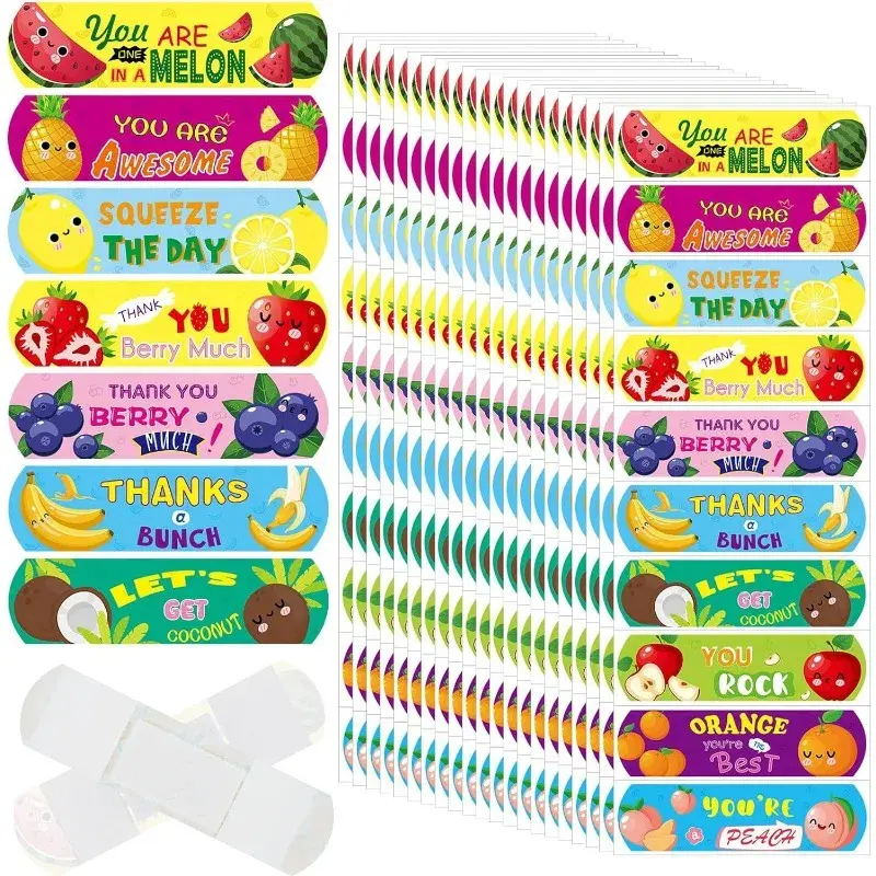 50pcs PE impermeabile traspirante Cartoon Band Aid per bambini Cute Cartoon Sticker benda elastica Color gesso