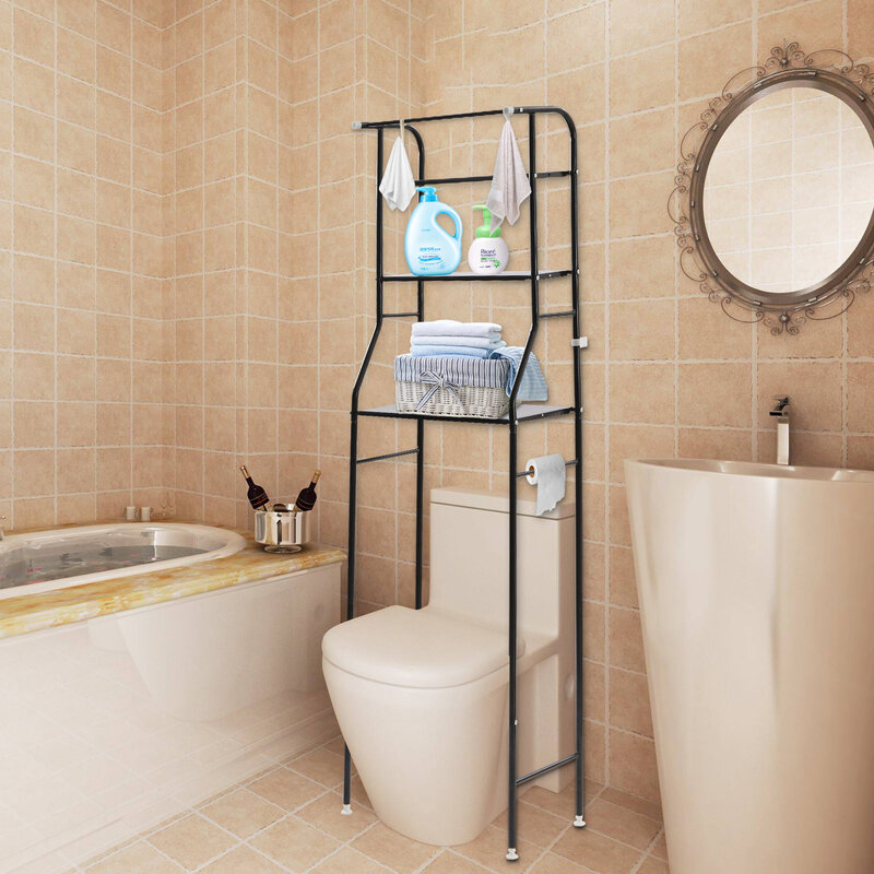 Sopra lo scaffale portaoggetti per wc scaffale salvaspazio per bagno in metallo a 3 livelli