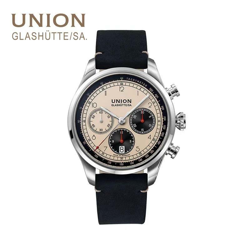UNION glashittesa arloji desainer pria jam tangan kuarsa Fashion jam tangan desainer asli tahan air