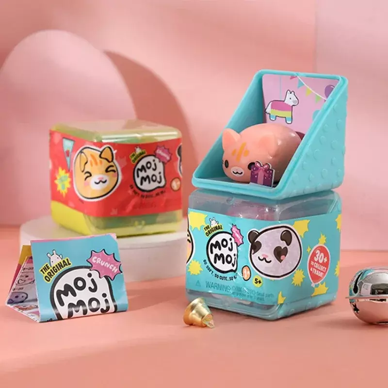 Squishies mainan rilis stres MOJ MOJ hewan lucu antistres boneka lembut anti-stres koleksi hadiah ulang tahun anak-anak