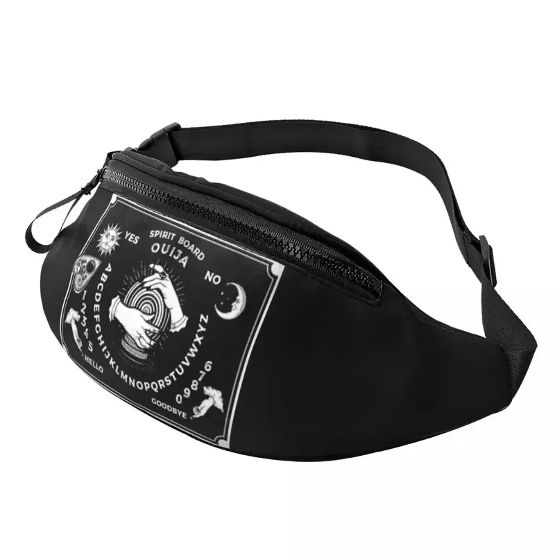 Custom Occultism Ouija Boards Fanny Pack for Men Women Cool Halloween Witchcraft Crossbody Waist Bag Traveling Phone Money Pouch