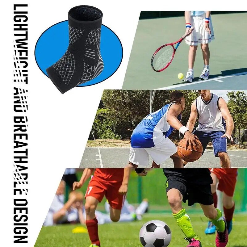 Ankle Compression Sleeve 1PC Arch Support Joint Sprain Ankle Compression Brace Stretchy Ankle Guard Sleeves For Running
