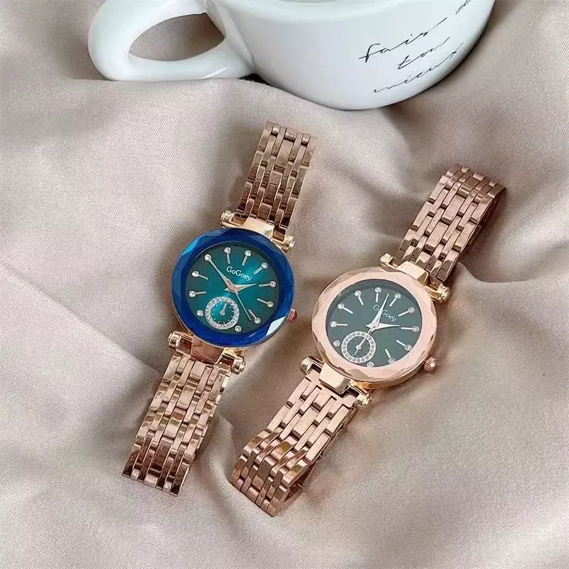 นาฬิกาผู้หญิงมีแบรนด์ใหม่2024เรือนนาฬิกาข้อมือควอตซ์ของขวัญนาฬิกาข้อมือสำหรับสุภาพสตรีสายเหล็กแบบดร็อปชิปปิ้ง reloj mujer marcas famosas de lujo