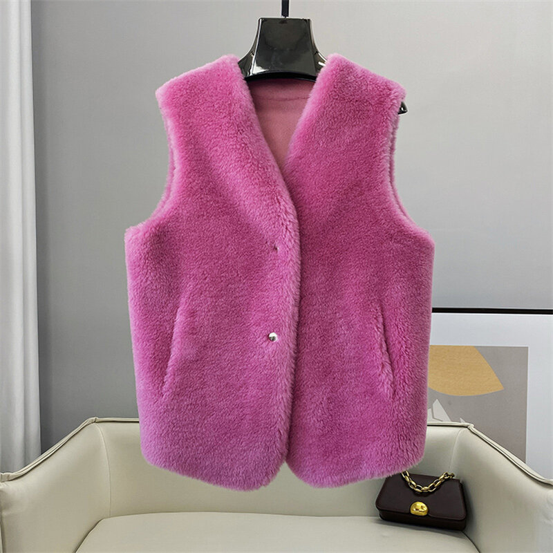Aorice parka in vera pelliccia da donna parka New Winter Warm Female Sheep giacche cappotti CT182