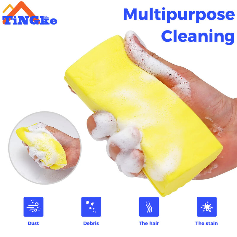 Damp Clean Duster Sponge Cleaning Brush Duster For Clean Blind Glass Baseboards Vents Radiators Sponge Household Cleaning Tools
