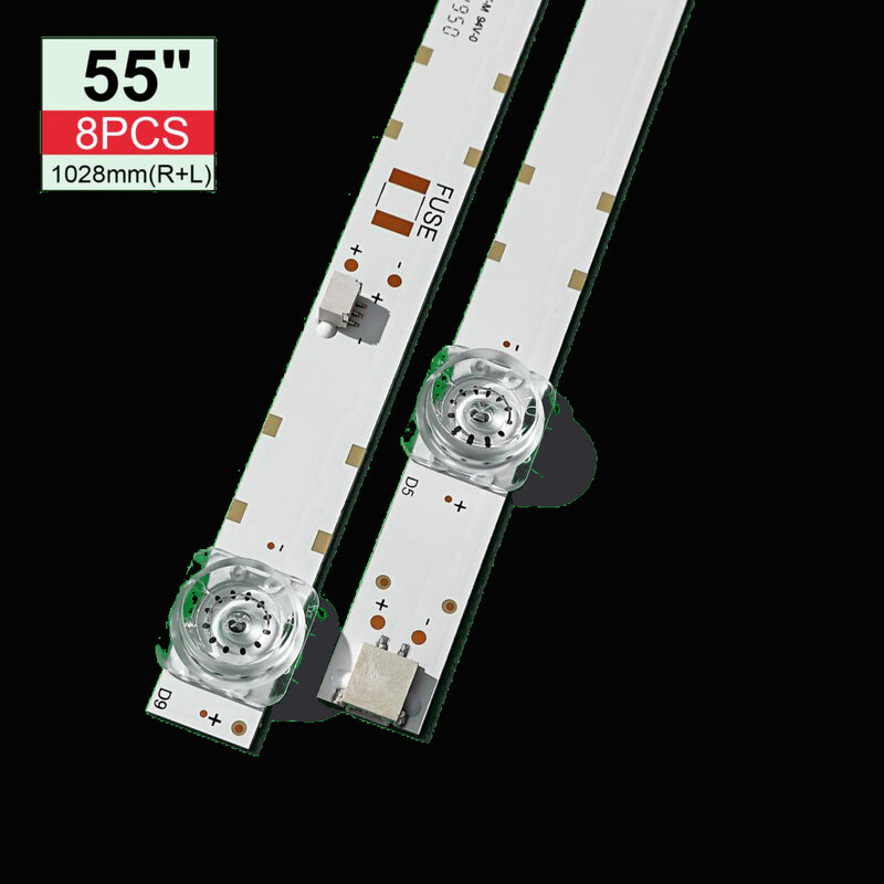 40 pcs LED Backlight strip for UN55NU7095G HRS_XM55T46_4X9_2W_MCPCB 14MM_V0 E47 IC-B-VZAA55DB05