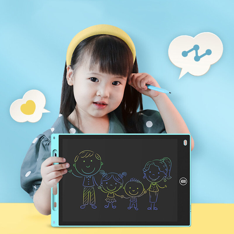 Tableta de escritura LCD de 6,5 pulgadas, tablero de dibujo, pizarra de escritura a mano, juguete para niños, bandeja de dibujo gráfico colorida