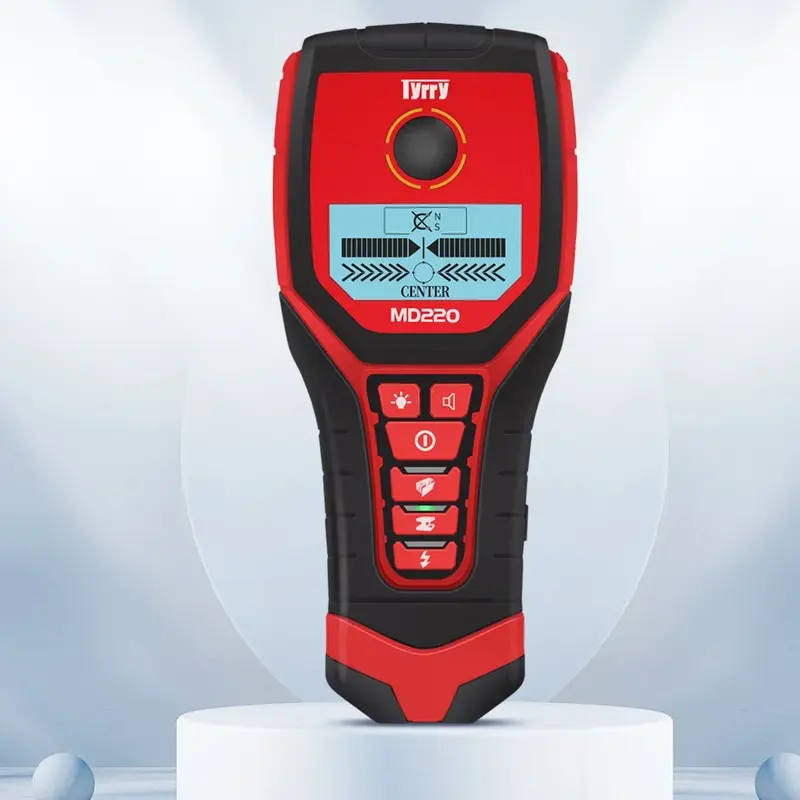Detector de Metales de pared de mano, dispositivo multifuncional con pantalla HD, resistente al agua, instrumento de medición de 5 pulgadas, novedad