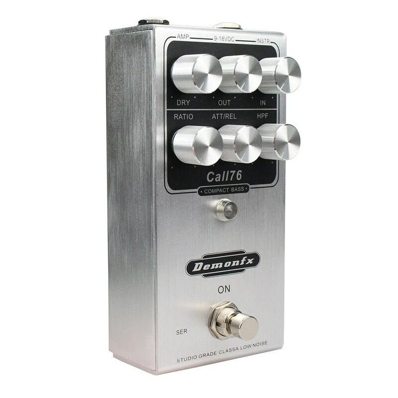 Demonfx-compresor de Pedal de efectos para guitarra, compresor de Pedal, Call76 Compact Basss