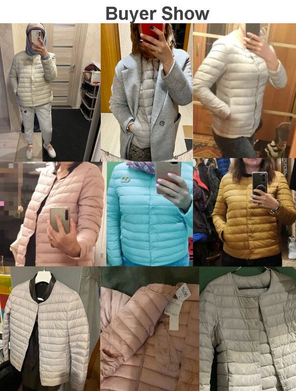 바람막이 덕다운 매트 원단 경량 코트, 초경량 여성 따뜻한 파카 다운 재킷, 플러스 코트, 90% 가을 신상