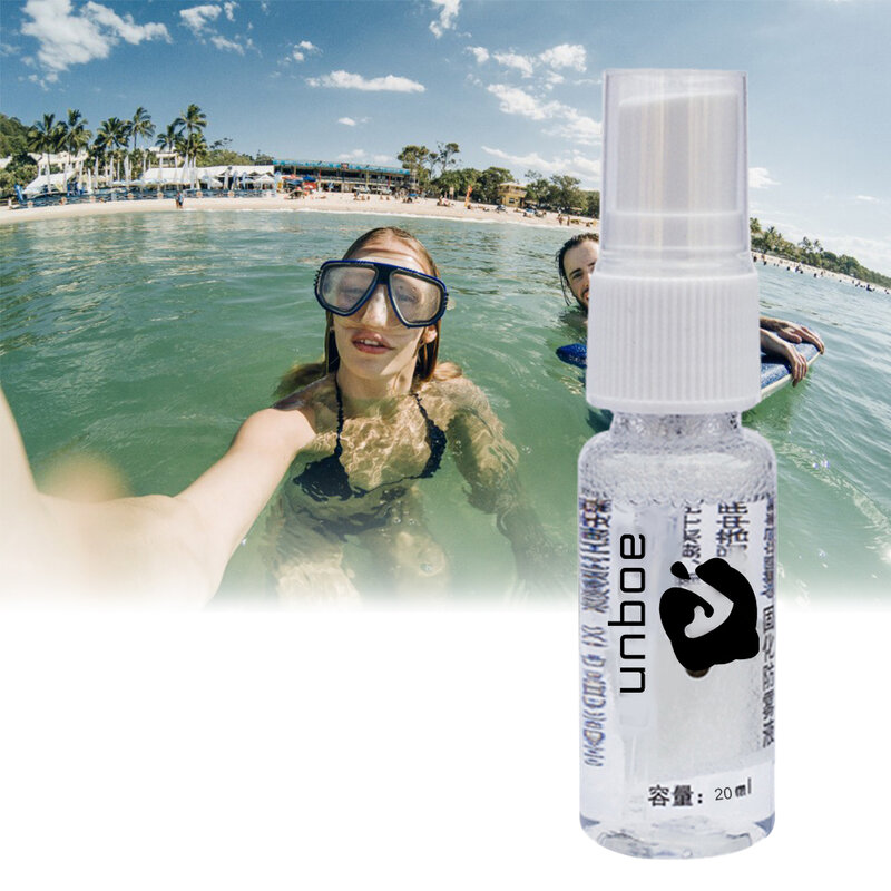 20ml anti-nevoeiro spray para óculos de natação óculos de mergulho máscara lente esportes mais limpo óculos garrafa vazia pode usar quando adicionar água