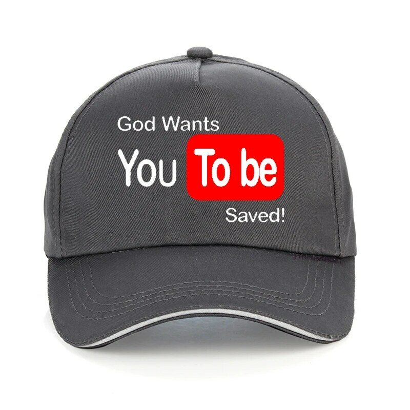 Funny God Wants You Be Saved gorra de béisbol Unisex, sombrero de sol ajustable, Snapback al aire libre, sombreros de Jesús cristiano, estilo de verano