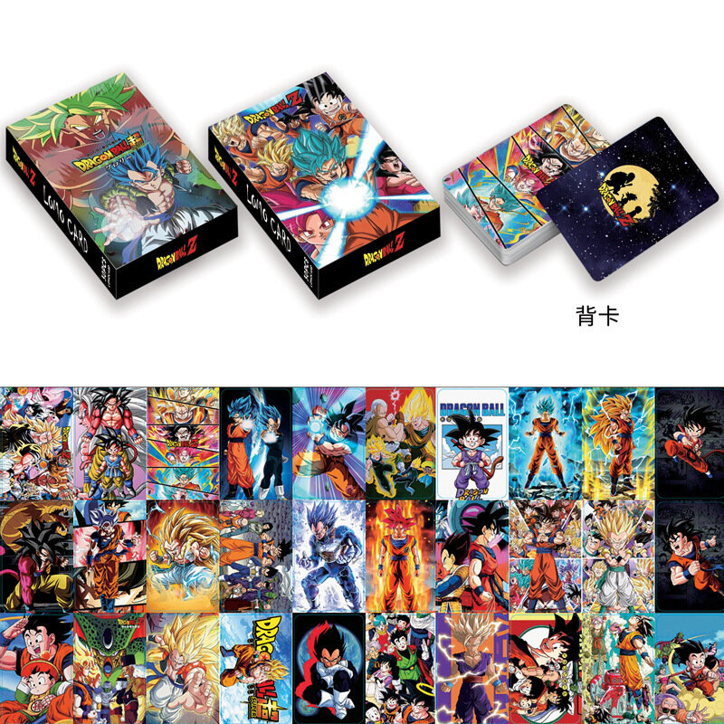 DRAGON BALL Kartu Anime Jepang Lomo 1 buah/30 buah permainan kartu dengan pesan kartu pos koleksi hadiah mainan anak laki-laki