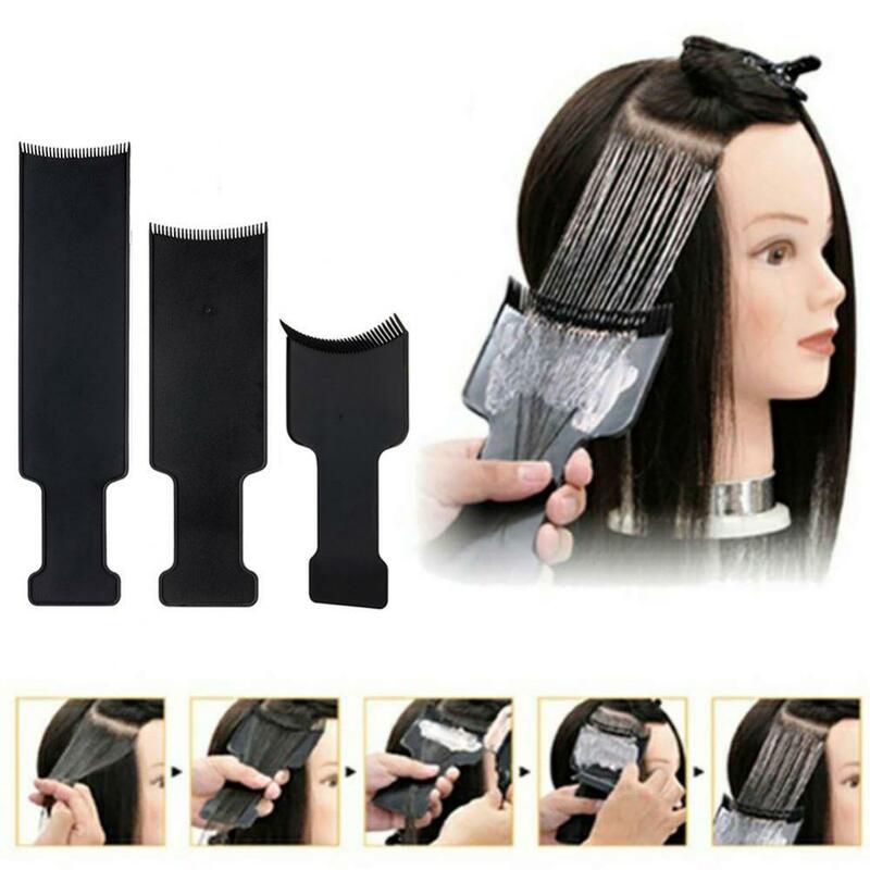 3 pezzi professionale per la colorazione dei capelli Salon Hair Care Dye Colouring Flat Brush Board Comb Set evidenziare lo strumento per parrucchieri