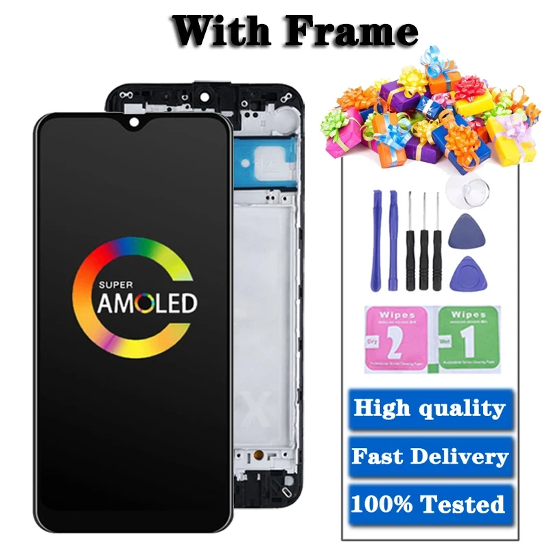 슈퍼 AMOLED LCD 디스플레이 터치 스크린 디지타이저 수리 부품, 삼성 M31 LCD M315 M315F SM-M315F