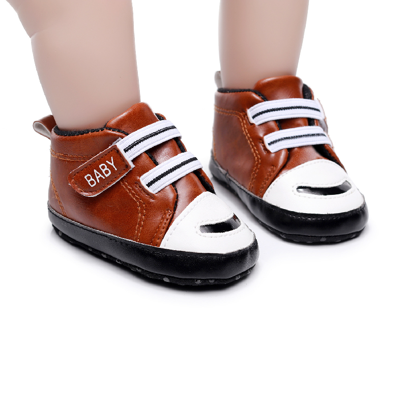 Sapatos de caminhada com sola antiderrapante, Sapatos esportivos para bebê menino e criança, nova chegada