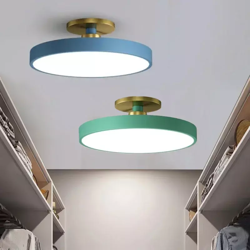 ไฟติดเพดาน LED ที่ทันสมัยสำหรับห้องนอนทางเดินห้องรับประทานอาหารห้องเรียนโคมระย้าไม้ตกแต่งบ้านอย่างแวววาว