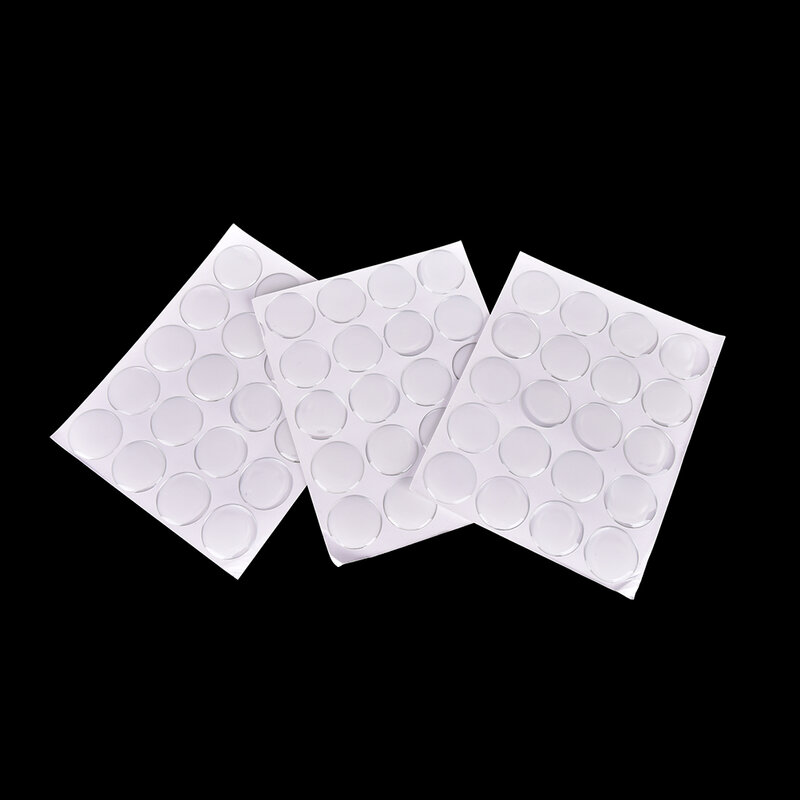 100 buah 1 "bulat 3D kristal bening epoksi perekat lingkaran kubah stiker tutup botol PU Drip Label bensin mobil stiker
