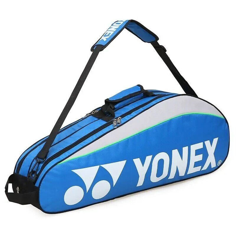 YONEX tas Badminton, dapat menyimpan hingga 3 raket tahan aus dan praktis dengan tas sepatu cocok untuk pria dan wanita
