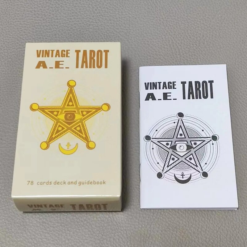 10.3*6cm Vintage A.E. Tarot Cards for Beginners, 78 Pcs Tarot Cards with Guidebook