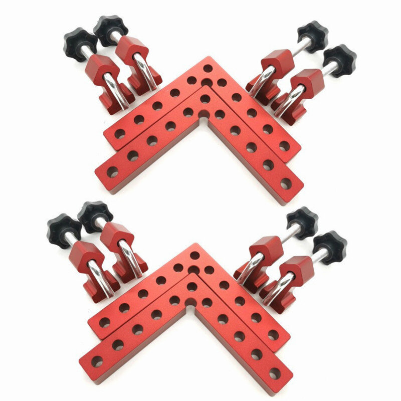 140mm right angle 12pcs woodworking right angle locator adjustable 90 degree L-shaped auxiliary clamp positioning aluminum ruler