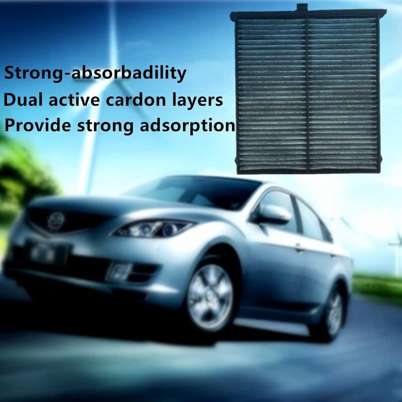 2Pcs Car Cabin Air Filter Air Conditioner Grid for Mazda 3 (2014-2018) Mazda 6 (2014-2020) CX-5 (2013-2020) KD45-61-J6X