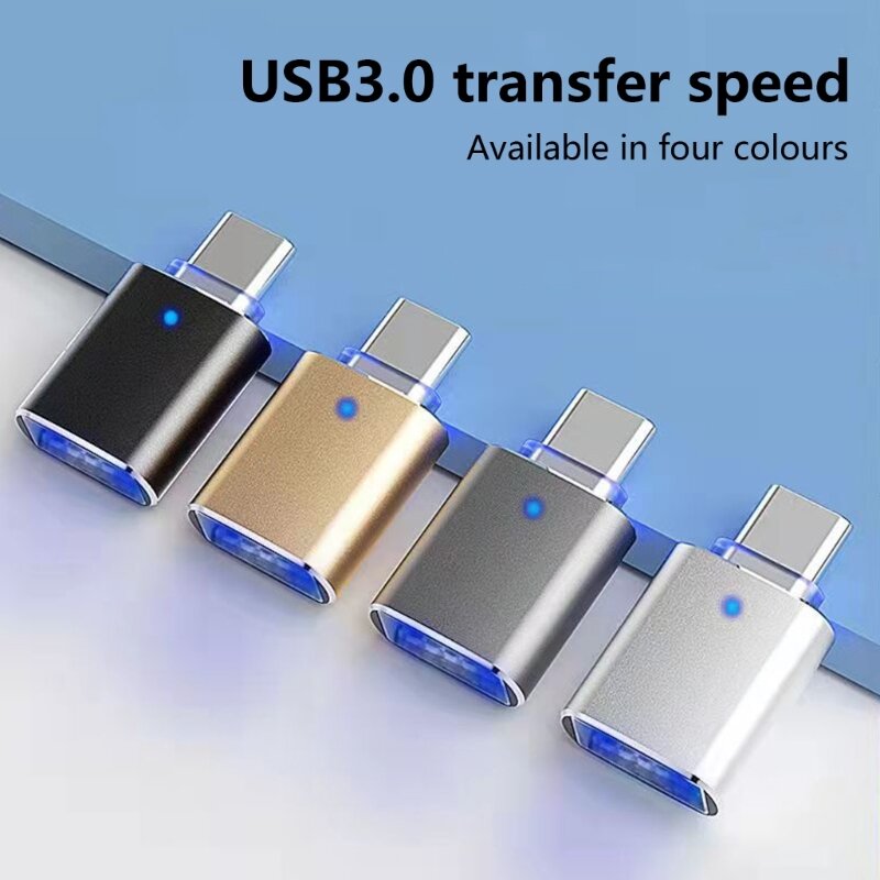 Adaptateur Type vers USB USB3.0, vitesse Transmission, convertisseur OTG mâle vers USB femelle, tête Conversion pour