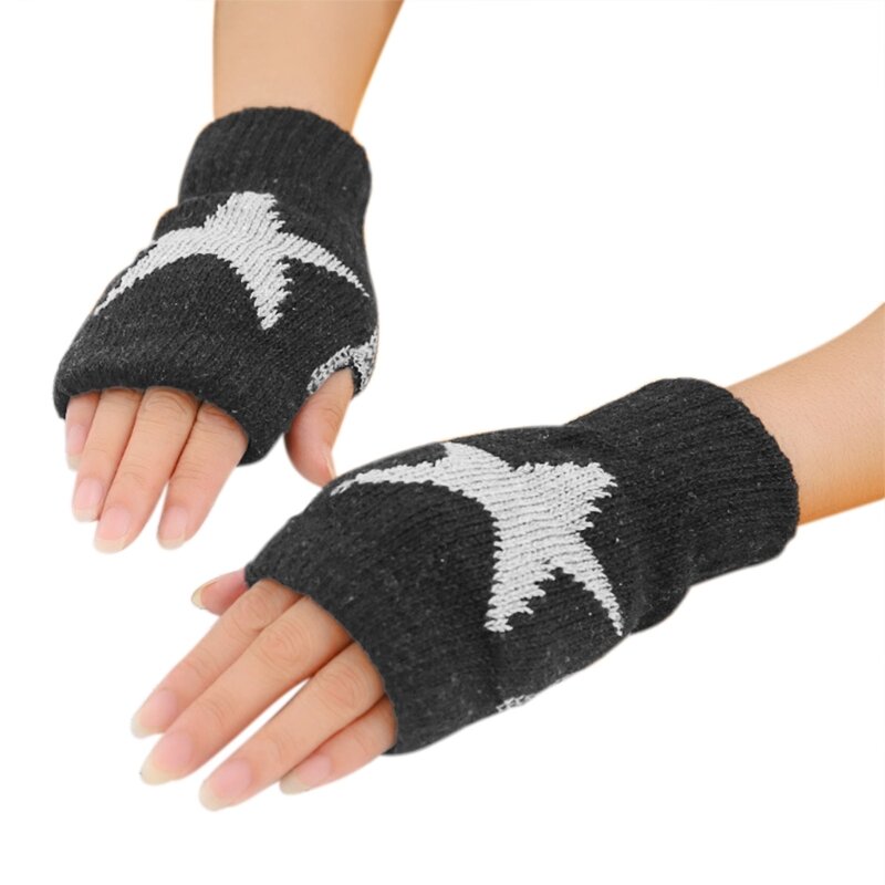 Rękawiczki dzianiny Ciepłe rękawiczki półpalcem Oddychające damskie rękawiczki sportowe Dropship