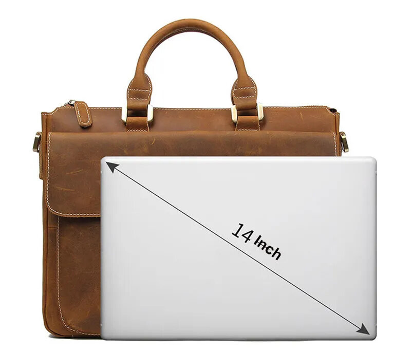 Maletín Vintage de lujo para hombre, bolsa Formal de negocios para ordenador portátil, bolsos de diseñador, 2024