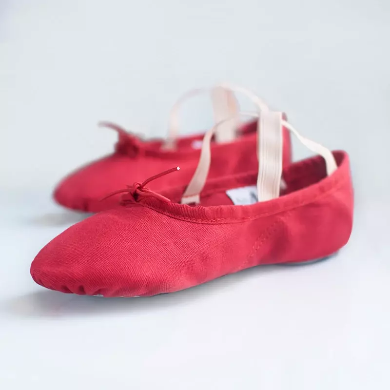EU24-46 qualidade profissional chinelos de lona macio único barriga yoga ginásio ballet sapatos meninas mulher homem bailarina