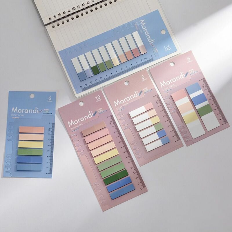 Sticky Notes Stationery Office Supplies DIY Decoration Reading Label Label Bookmark Sticky Labels with Ruler Index Stickers