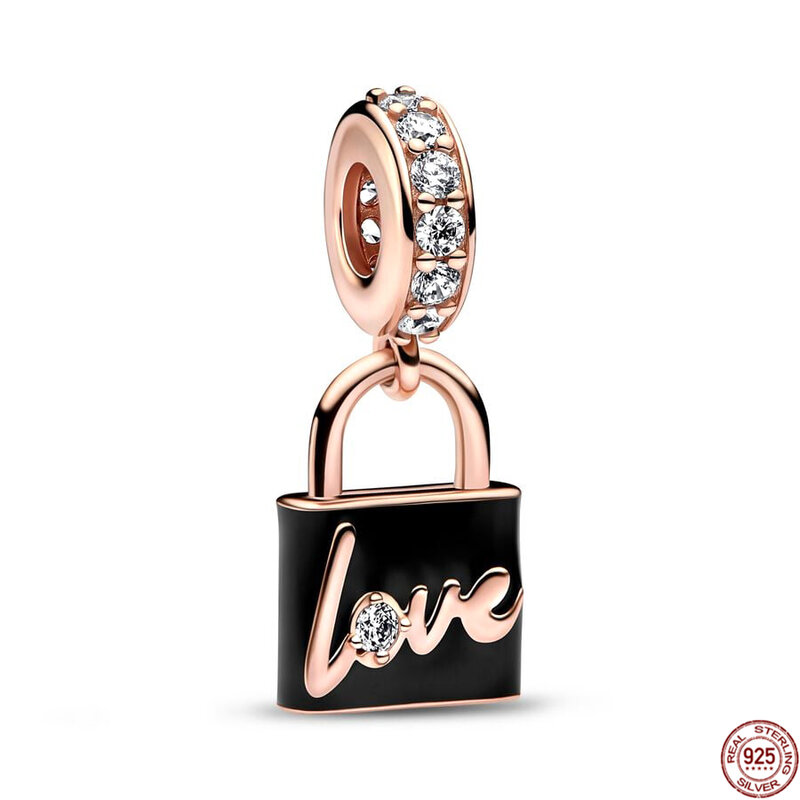 Hete Verkoop Love Lock Key Serie Bengelen Charme Kraal 925 Sterling Zilver Fit Originele Pandora Armband Vrouwen Diy Mode Sieraden Cadeau