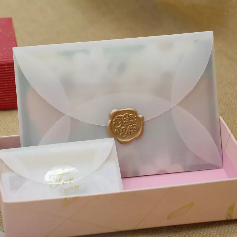 Envelopes de papel translúcido vintage, Envelopes pequenos em branco para convites e cartas de casamento, Pacote 30pcs