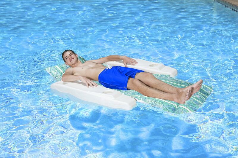 Poolmaster Abstract Adjustable Floating Chaise Lounge Large